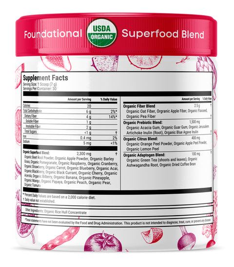 Júce Raw Reds Clean Superfood  (30 servings)