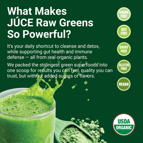 Júce Raw Greens Organic Superfood (30 servings)