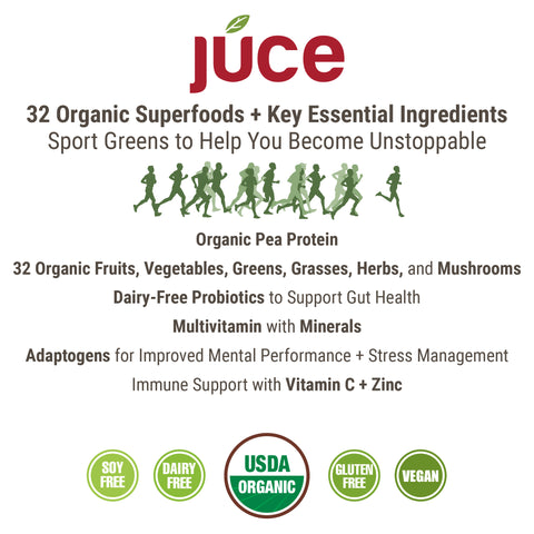 Júce Sport Greens Organic Supplement