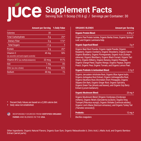 Júce Sport Reds Organic Supplement